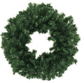 20 inch green Canadian pine artificial Christmas wreath with 180 tips and double-ring construction