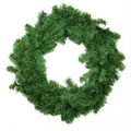 24 inch green Canadian pine artificial Christmas wreath with 220 tips and full evergreen foliage