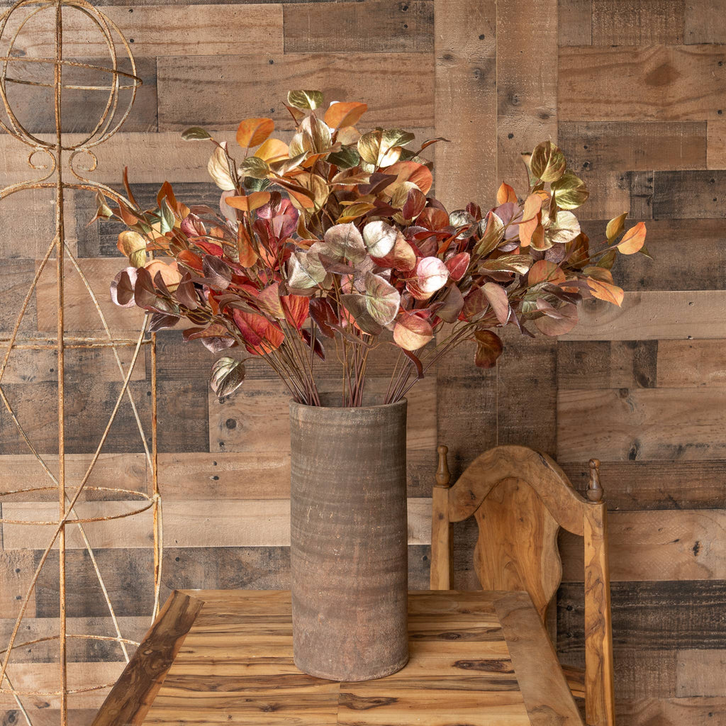 30-inch Ombre Leaf Spray with brown, bronze and gold foliage in seasonal decor