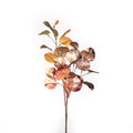 30-inch brown and gold Ombre Leaf Spray with metallic layered faux foliage