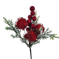 Snowy Cedar Red Berry Pick – Red / Green / White