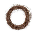 18 inch round natural brown grapevine wreath base for floral and seasonal wreath designs