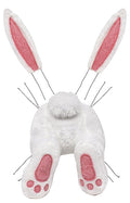 Bunny Wreath Decor Kit - 3 Piece - 25" - White / Pastel Pink
