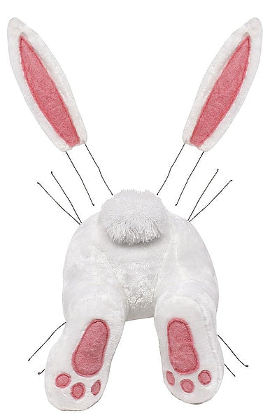 Bunny Wreath Decor Kit - 3 Piece - 25" - White / Pastel Pink