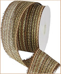 4" Woven Paper Mesh - Multi Brown - 20 YDS