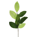 22 inch velvet magnolia leaf spray with mixed light and dark green foliage