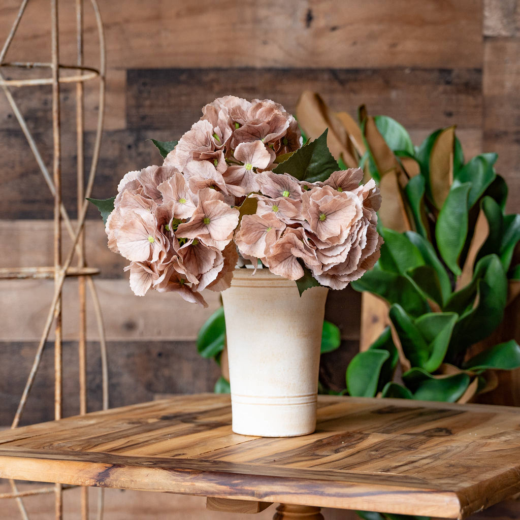 Real Touch Hydrangea Stem - 14" - Dune