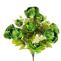 Jadeite X13 peony floral bush with full blooms, botanical accents and green foliage