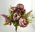 Cameo Rose X13 peony floral bush with full blooms, botanical accents and green foliage