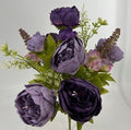 Dusty Lavender X13 peony floral bush with full blooms, botanical accents and green foliage