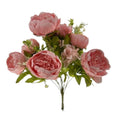 Pink X13 peony floral bush with full blooms, botanical accents and green foliage