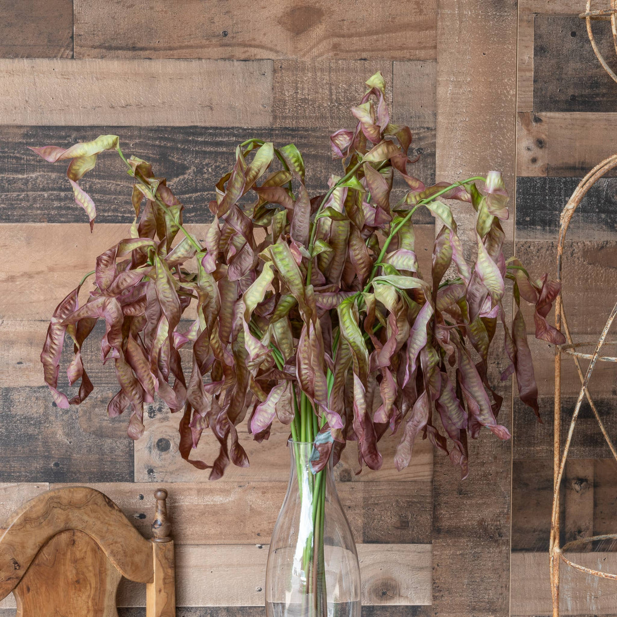 Hanging Seed Leaves Spray styled as cascading greenery in a seasonal floral arrangement